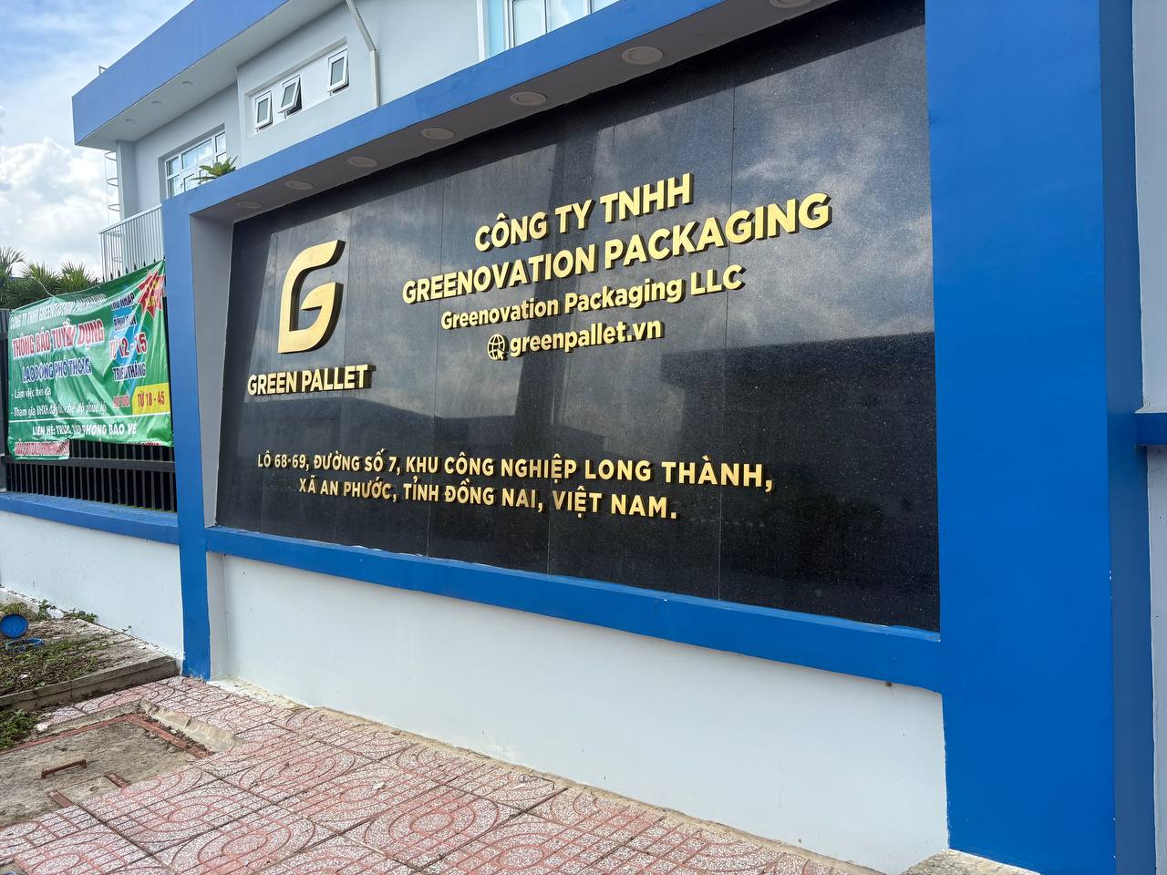 Mặt tiền nhà máy Greenovation Packaging